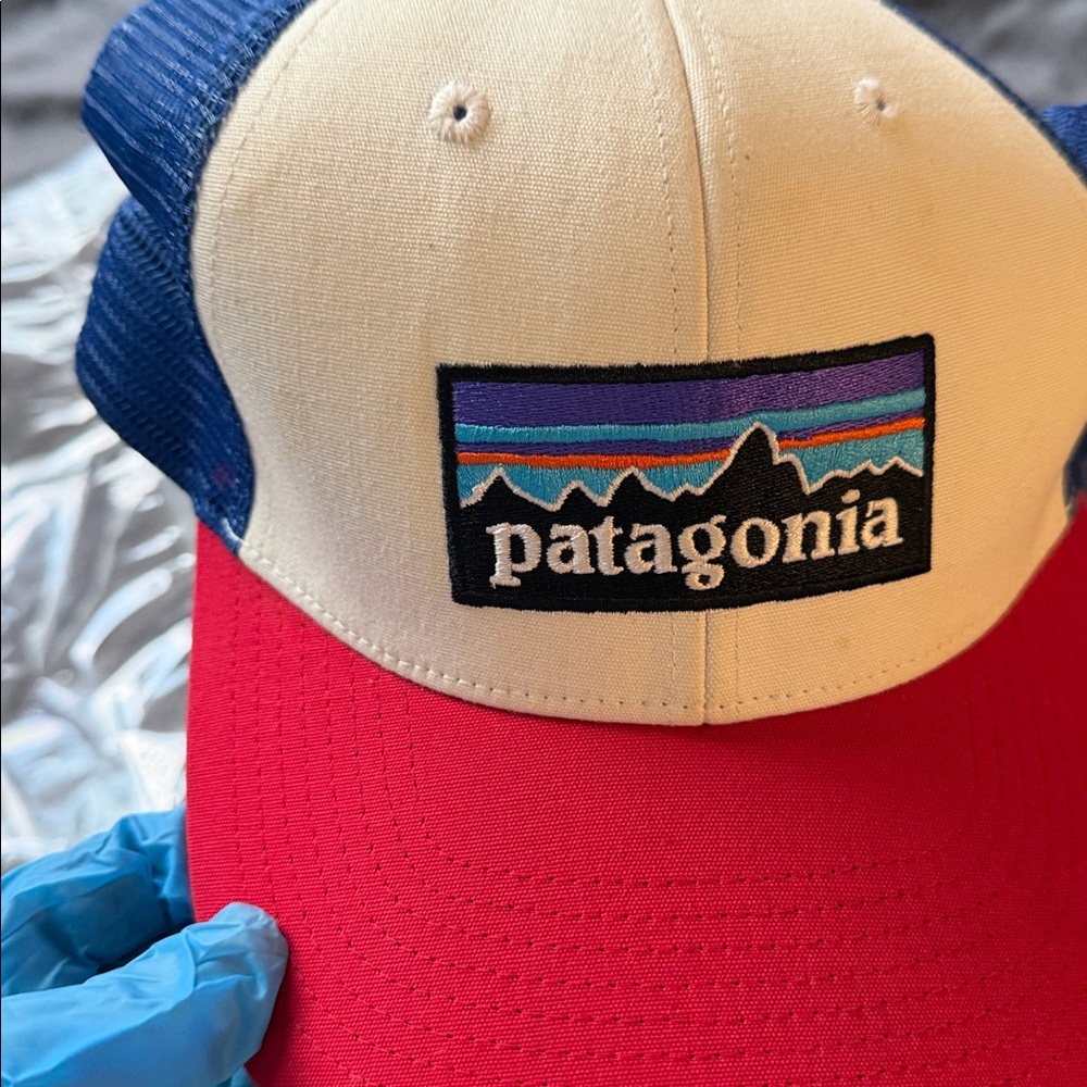 Patagonia Cap with Red, Blue, and Cream